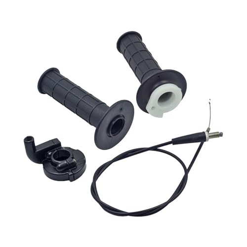 Poignée moto guidon 22mm antidérapante universelle avec tube d'accélérateur et câble