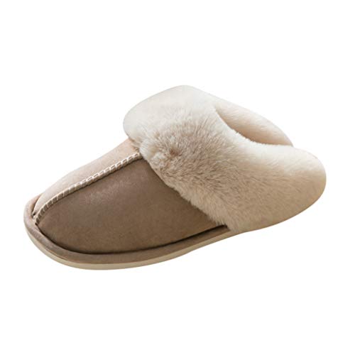 Yemenger Women's & Men's House Slippers Winter Warm Slip On Scuff Clogs Multiple