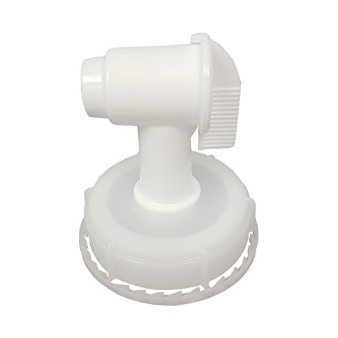 Saratoga Farms Pre-Drilled 5 Gallon Stackable Container Lid and Spigot Combo Cover