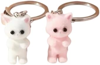 Cute Cat Keychain, Kitten Bag Charm Keyring, Collectible Accessory, 14+ image 5