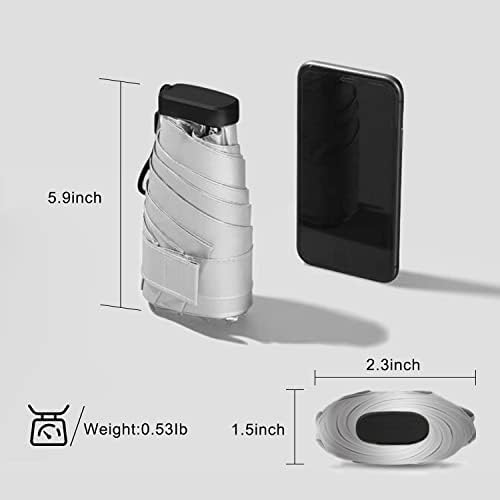 LEAGERA Mini Umbrella For Purse UPF 50+ UV Blocker