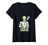 Photo Gallery donna divertente alien lacrosse - portami al tuo portiere space lax maglietta con collo a v Photo Gallery donna divertente alien lacrosse - portami al tuo portiere space lax maglietta con collo a v