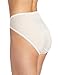 Wacoal Women's Bodysuede Lace Hi-Cut Panty Brief Panty, Ivory, 7