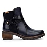 Infinity Damen Blau Leder Reißverschluss Ferse Stiefeletten - San Sebastia