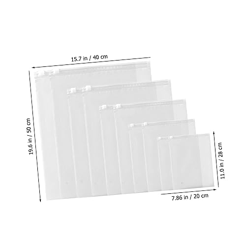 10pcs Thicken Frosted Zipper Bags for Clothes Storage Transparent Clothing Organizer for Packing Sweaters Sturdy Design with Sealing to Protect Items From Damage4