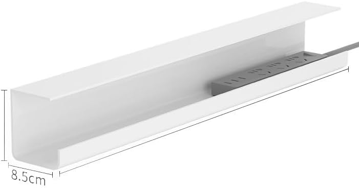 Miniatura 6 de Bandeja de gestión Organizador De Cables Debajo Del Escritorio, Estante De Cables, Retardante De Llama, Sin Rastro, Adhesivo, Diseño Ensanchado,