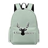 Oh Deer Casual Backpack Travel Hiking Laptop Business Bag Work Camping Gym