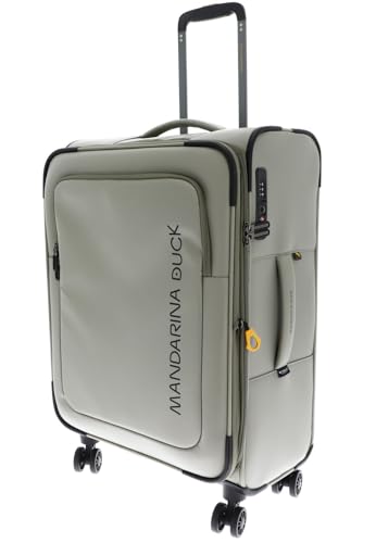 Trolley Mandarina Duck Eco Coated M Mud valise extensible grise