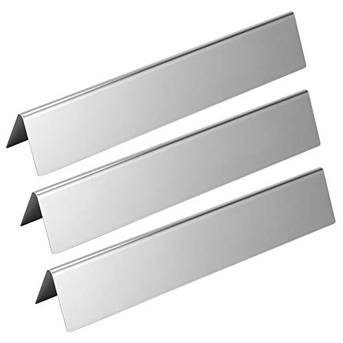 3 Stück Edelstahl-Gasgrill Hitzeschildplatte Brenner Abdeckung Ersatzteile Passend für Haushaltsgrillladen