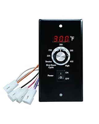Digital Thermostat Controller Board Fit for Z Grills Pellet, 120V BBQ Thermostat Control Panel Kit for Wood Pellet Grill