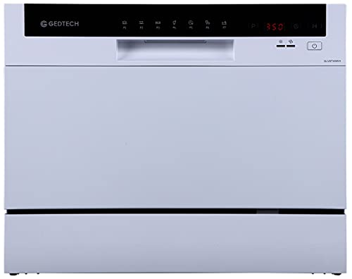 GEDTECH - Lave vaisselle GLV - 6/9/12 couverts - 49 dB - Départ différé (6 couverts, Blanc)