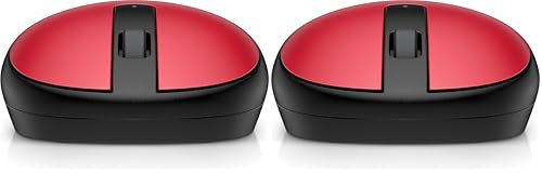 HP 240 Mouse Empire Wireless, Sensore Ottico da 1600 DPI, Bluetooth 5.1, 3 Pulsanti, Rotella di Scorrimento, Impugnatura Pratica e Funzionale, Elegante Design Ambidestro, Windows 11, Rosso