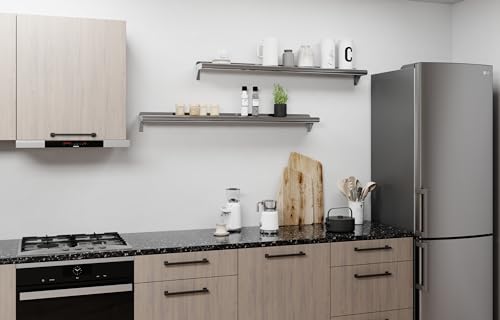 Image of AmGood 6 in. x 48 in. Stainless Steel Wall Shelf | NSF | Metal Shelving | Garage, Laundry, Storage, Utility Room | Restaurant, Commercial Kitchen