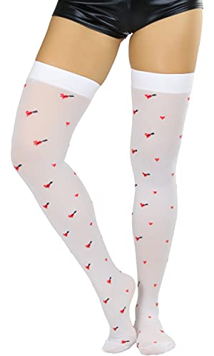 Image of ToBeInStyle Women's Nylon Thigh High Schoolgirl Opaque Stockings