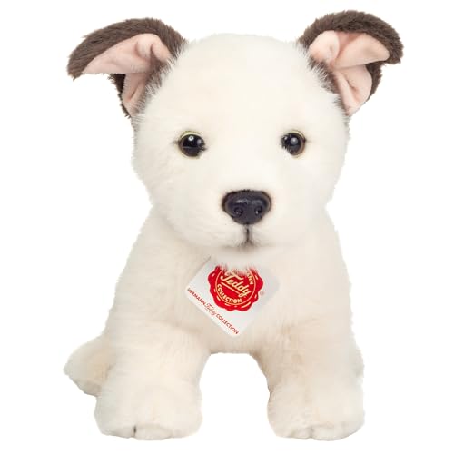 Teddy Hermann 91986 Hundewelpe Russell 25 cm, Kuscheltier mit idealem Recyclinganteil (Füllmaterial)