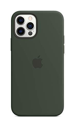 Image of Apple iPhone 12 and iPhone 12 Pro Silicone Case with Magsafe - Cyprus Green