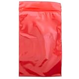 Rollander 4'x 6' Reclosable resealable zip zipper bags 2 mil Red (100ct.)