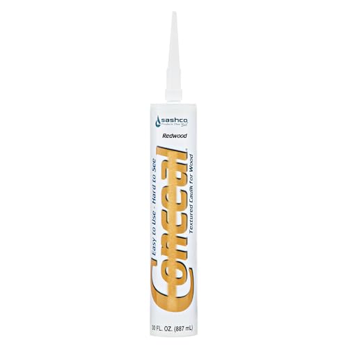 Sashco Conceal Textured Wood Caulk, 30 oz, Redwood (Pack of 10)