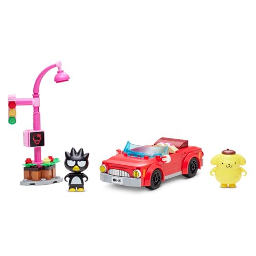 bldr hello kitty and friends badtz-marus convertible building set 0111 with badtz-maru and pompompurin minifigures - for kids and sanrio fans ages 8