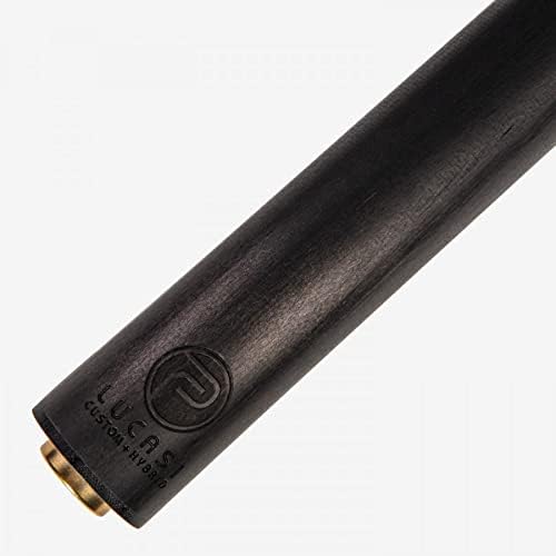 LUCASI LP20 Cue, Midnight Black, Floating Imitation Bone/Silver Crush Inlay Points, Pinnacle Carbon Fiber Composite Shaft