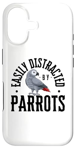 Easy Distracted By Parrots Funny Parrot �X�}�z�P�[�X iPhone 17 �p