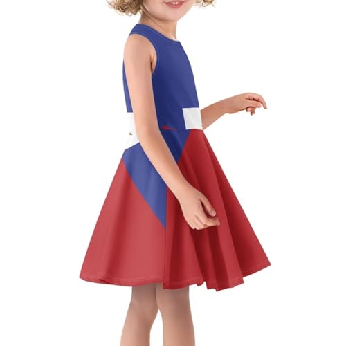Sprowallow Girls Casual Dress Sleeveless Kids Cute Tank Sundress Trendy Floral Swing Dresses 3-16 Years3