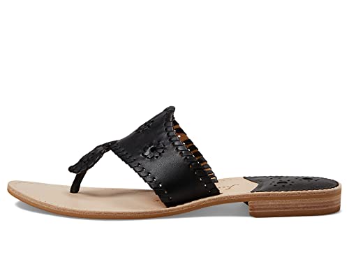 Jack Rogers Palm Beach Sandal for Women - Slip on Style, Leather Lining and Insole and Stacked Wooden Heel Wide4