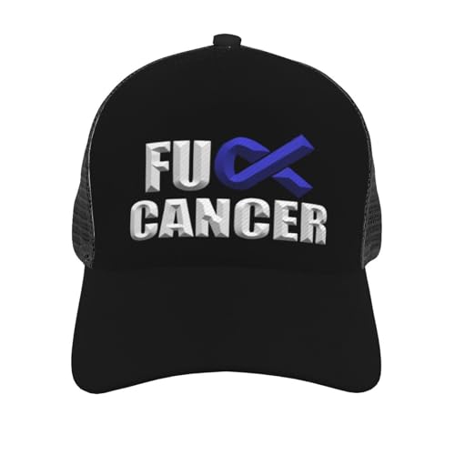 Fuck Prostate Cancer Mesh Baseball Cap - Classic Adjustable Peaked Cap, Trucker Hat for Men and Women2