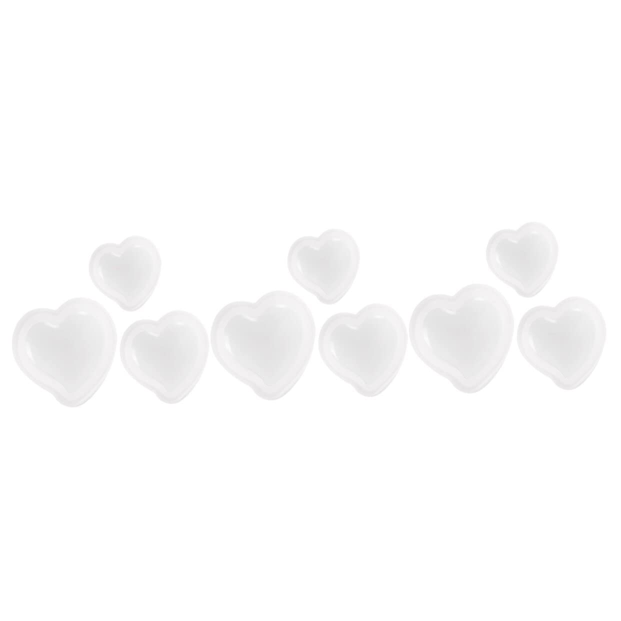 9piezas Molde De Silicona Forma De Corazón Para Manualidades y Decoración Diy Resistente y Reutilizable Para Proyectos De Artesanía y Especiales