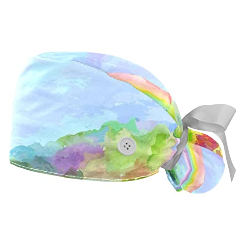 Chapeaux bouffants paysage printanier aquarelle parfaits pour égayer votre quotidien professionnel