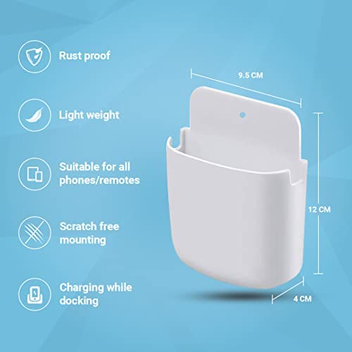 Image of Phone Holder for Wall - Mobile Gadgets & Remote Stand (W /B Pack of 6)