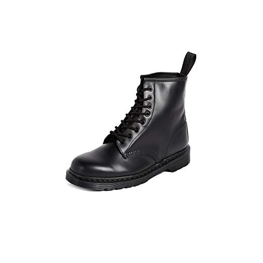 Dr. Martens Unisex Core 1460 Mono Smooth stövel, Svart Svart, 45 EU
