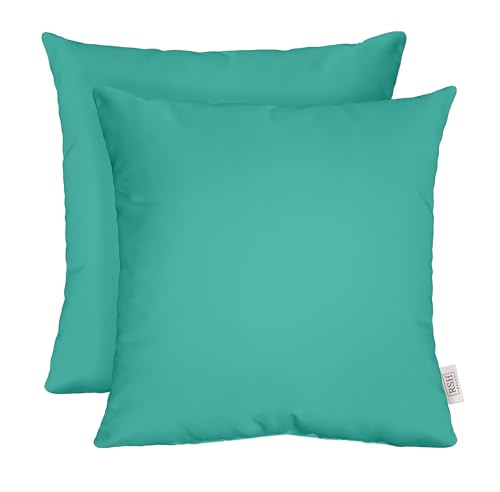 RSH DECOR Sunbrella Square Throw Pillows Set of 2, 17x17 Inch Decorative Pillows for Couch,...