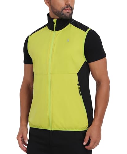 Image of Little Donkey Andy Men's Water-resistant Outerwear Vests, Stretch Windproof Vest for Cycling, Running, Golf