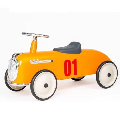 Baghera - Porta bambini in metallo - Auto vintage robusta e stabile - Giocattolo per bambini 18 m-3 anni - Un bellissimo oggetto di decorazione - Roadster Camel - Ref 603 - Marchio frances