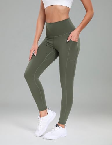 Image of Colorfulkoala Essential 7 /8 Leggings with Pockets | Yoga Pants for Women, Buttery Soft, Tummy Control, Workouts, Pilates, Casual, Gym, Athleisure, 25 inch Inseam
