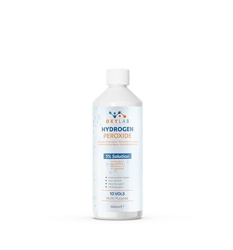 OxyLAB - Peroxyde d’hydrogène 3%, 500 ml, 10 Volumes