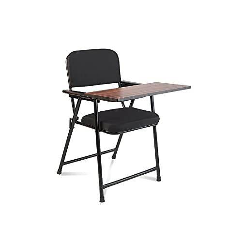 FURNIMAX Folding Study Desk Chair with Adjustable Writing Pad | Mild Steel Frame with Cushion Seat | Ideal for Home,...