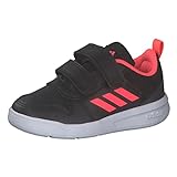Forro textil Adidas TENSAUR I, Zapatillas de Gimnasia Unisex niños, Core Black/FTWR White/Turbo, 24 EU