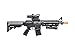 350 FPS Heavy Version M4 Airsoft Spring Rifle w/Flashlight and Red Dot Sight (Color: Black) (Short)