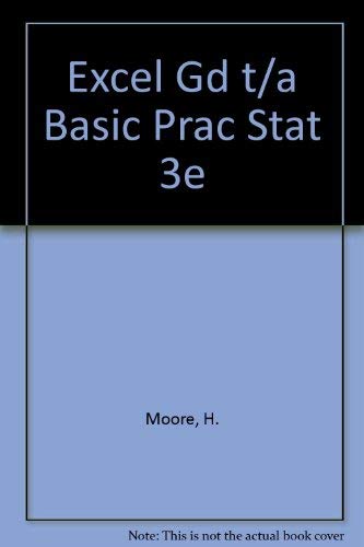 Excel Manual for Moore's The Basic Practice of Statistics