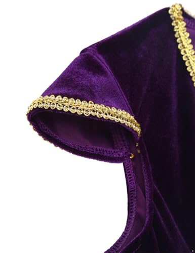 Hansber Kids Boys Fairy Tale Trimmings Vest Arabian Prince Tops Carnival Theme Party Roleplay Waistcoat4