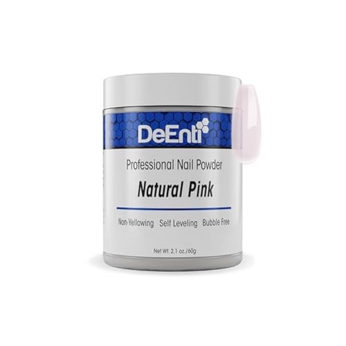 DeEnti Acrylic Nail Powder - 2oz Natural Pink|Professional Grade, Bubble-Free Acrylic Powder for Nails | Long-Lasting, Chip-Resistant Nail Acrylic Powder for Carving, Extensions & Fake Nails