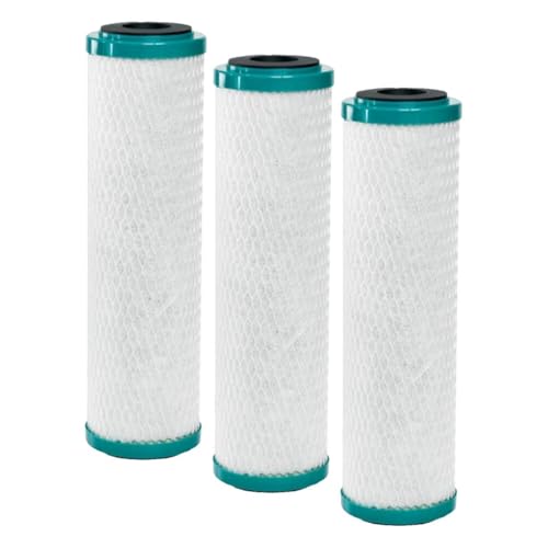 Image of GE Premium Single Stage Drinking Water System Replacement Filter, Fits GX1S01R Under Sink Filtration System, Replace Every 6 Months, FXUVC | (Pack of 3)