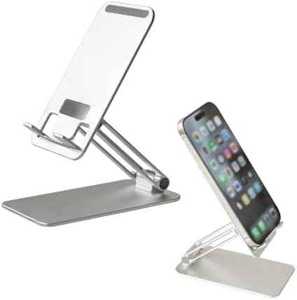 Suporte de Mesa para Celular com Base Fixa em Alumínio Premium Re...