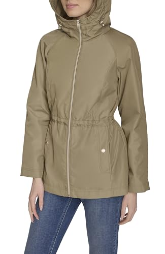 Image of Cole Haan Outerwear travel packable rain jacket,SAGE,small