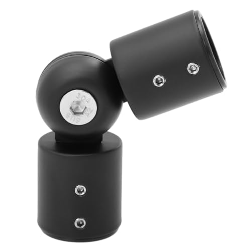 Alipis Conector de Esquina para Barra de Cortina - Unión Resistente para Cortineros Pesados Habitaciones y Oficinas Acabado Negro Mate Fácil Instalación