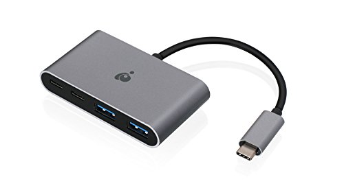 IOGEAR USB-C 10G 4-Port Hub w/ 100W Power Delivery 3.0 Pass-Through, GUH3C22P