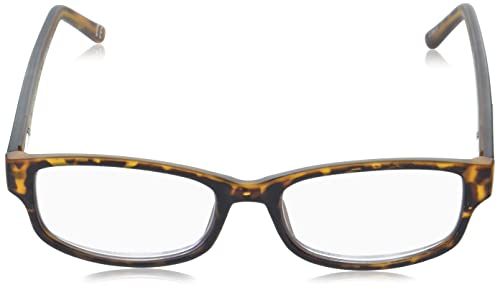 Foster Grant Conan Multifocus Rectangular Reading Glasses, Matte Dark Brown Demi/Transparent, 53 Mm + 2.5 #TOP2