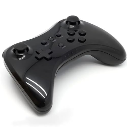 Beproess Wireless Classic Pro Controller for Wii U Pro Console with USB Charging Cable(Black)